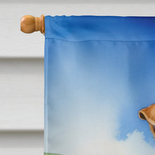 Load image into Gallery viewer, Fox Terrier Easter Egg Hunt House Flag