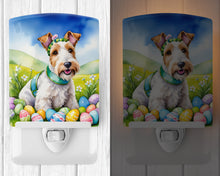 Load image into Gallery viewer, Fox Terrier Easter Egg Hunt Ceramic Night Light