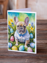 Load image into Gallery viewer, French Bulldog Easter Egg Hunt Greeting Cards - Blank Note Cards – 8-Pack of Artist-Designed Cards with Envelopes
