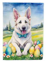 Load image into Gallery viewer, White German Shepherd Easter Egg Hunt House Flag