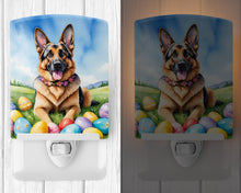 Load image into Gallery viewer, German Shepherd Easter Egg Hunt Ceramic Night Light