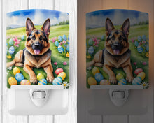 Load image into Gallery viewer, German Shepherd Easter Egg Hunt Ceramic Night Light