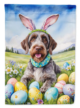 Load image into Gallery viewer, German Wirehaired Pointer Easter Egg Hunt House Flag