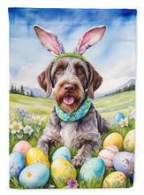Load image into Gallery viewer, German Wirehaired Pointer Easter Garden Flag - Easter Egg Hunt - Dog-Themed Spring Yard Decor