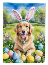 Load image into Gallery viewer, Golden Retriever Easter Egg Hunt House Flag