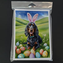 Load image into Gallery viewer, Gordon Setter Easter Egg Hunt Greeting Cards - Blank Note Cards – 8-Pack of Artist-Designed Cards with Envelopes
