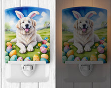 Load image into Gallery viewer, Great Pyrenees Easter Egg Hunt Ceramic Night Light