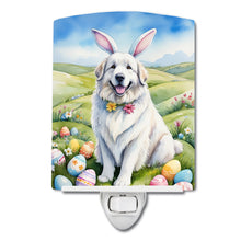 Load image into Gallery viewer, Great Pyrenees Easter Egg Hunt Ceramic Night Light