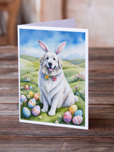 Load image into Gallery viewer, Great Pyrenees Easter Egg Hunt Greeting Cards - Blank Note Cards – 8-Pack of Artist-Designed Cards with Envelopes