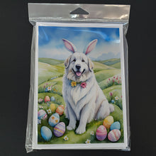 Load image into Gallery viewer, Great Pyrenees Easter Egg Hunt Greeting Cards - Blank Note Cards – 8-Pack of Artist-Designed Cards with Envelopes