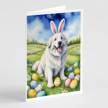 Load image into Gallery viewer, Great Pyrenees Easter Egg Hunt Greeting Cards - Blank Note Cards – 8-Pack of Artist-Designed Cards with Envelopes