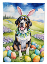 Load image into Gallery viewer, Greater Swiss Mountain Dog Easter Egg Hunt House Flag