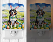 Load image into Gallery viewer, Greater Swiss Mountain Dog Easter Egg Hunt Ceramic Night Light