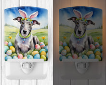 Load image into Gallery viewer, Greyhound Easter Egg Hunt Ceramic Night Light