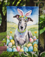 Load image into Gallery viewer, Greyhound Easter Garden Flag - Easter Egg Hunt - Dog-Themed Spring Yard Decor