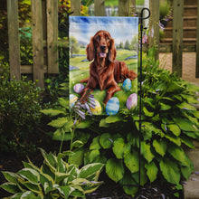 Load image into Gallery viewer, Irish Setter Easter Garden Flag - Easter Egg Hunt - Dog-Themed Spring Yard Decor