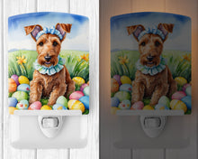 Load image into Gallery viewer, Irish Terrier Easter Egg Hunt Ceramic Night Light