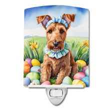 Load image into Gallery viewer, Irish Terrier Easter Egg Hunt Ceramic Night Light