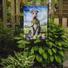 Load image into Gallery viewer, Irish Wolfhound Easter Garden Flag - Easter Egg Hunt - Dog-Themed Spring Yard Decor