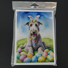 Load image into Gallery viewer, Irish Wolfhound Easter Egg Hunt Greeting Cards - Blank Note Cards – 8-Pack of Artist-Designed Cards with Envelopes