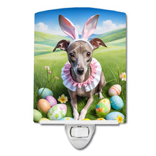 Load image into Gallery viewer, Italian Greyhound Easter Egg Hunt Ceramic Night Light