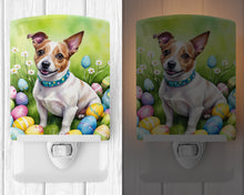 Load image into Gallery viewer, Jack Russell Terrier Easter Egg Hunt Ceramic Night Light