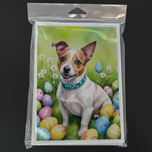 Load image into Gallery viewer, Jack Russell Terrier Easter Egg Hunt Greeting Cards - Blank Note Cards – 8-Pack of Artist-Designed Cards with Envelopes