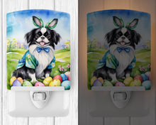 Load image into Gallery viewer, Japanese Chin Easter Egg Hunt Ceramic Night Light
