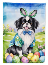 Load image into Gallery viewer, Japanese Chin Easter Garden Flag - Easter Egg Hunt - Dog-Themed Spring Yard Decor