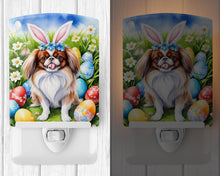 Load image into Gallery viewer, Japanese Chin Easter Egg Hunt Ceramic Night Light