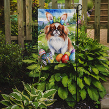 Load image into Gallery viewer, Japanese Chin Easter Garden Flag - Easter Egg Hunt - Dog-Themed Spring Yard Decor