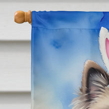 Load image into Gallery viewer, Keeshond Easter Egg Hunt House Flag