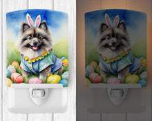 Load image into Gallery viewer, Keeshond Easter Egg Hunt Ceramic Night Light