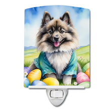 Load image into Gallery viewer, Keeshond Easter Egg Hunt Ceramic Night Light