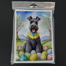 Load image into Gallery viewer, Kerry Blue Terrier Easter Egg Hunt Greeting Cards - Blank Note Cards – 8-Pack of Artist-Designed Cards with Envelopes