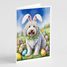 Load image into Gallery viewer, Komondor Easter Egg Hunt Greeting Cards - Blank Note Cards – 8-Pack of Artist-Designed Cards with Envelopes