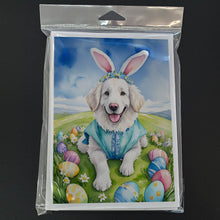 Load image into Gallery viewer, Kuvasz Easter Egg Hunt Greeting Cards - Blank Note Cards – 8-Pack of Artist-Designed Cards with Envelopes