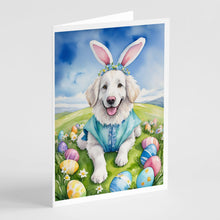 Load image into Gallery viewer, Kuvasz Easter Egg Hunt Greeting Cards - Blank Note Cards – 8-Pack of Artist-Designed Cards with Envelopes