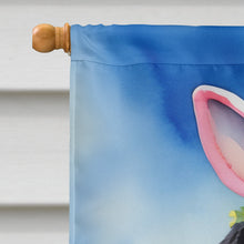 Load image into Gallery viewer, Black Labrador Retriever Easter Egg Hunt House Flag