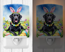 Load image into Gallery viewer, Black Labrador Retriever Easter Egg Hunt Ceramic Night Light
