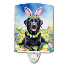Load image into Gallery viewer, Black Labrador Retriever Easter Egg Hunt Ceramic Night Light