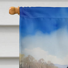 Load image into Gallery viewer, Black Labrador Retriever Easter Egg Hunt House Flag