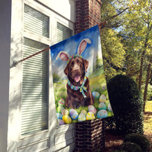 Load image into Gallery viewer, Chocolate Labrador Retriever Easter Egg Hunt House Flag