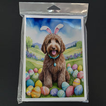 Load image into Gallery viewer, Labradoodle Easter Egg Hunt Greeting Cards - Blank Note Cards – 8-Pack of Artist-Designed Cards with Envelopes