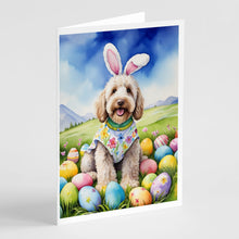 Load image into Gallery viewer, Labradoodle Easter Egg Hunt Greeting Cards - Blank Note Cards – 8-Pack of Artist-Designed Cards with Envelopes