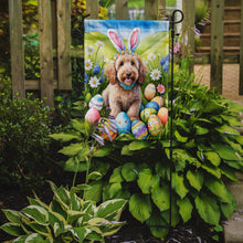 Load image into Gallery viewer, Labradoodle Easter Garden Flag - Easter Egg Hunt - Dog-Themed Spring Yard Decor