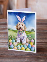 Load image into Gallery viewer, Labradoodle Easter Egg Hunt Greeting Cards - Blank Note Cards – 8-Pack of Artist-Designed Cards with Envelopes