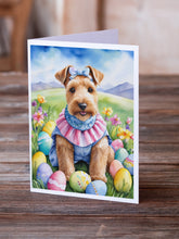 Load image into Gallery viewer, Lakeland Terrier Easter Egg Hunt Greeting Cards - Blank Note Cards – 8-Pack of Artist-Designed Cards with Envelopes