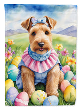 Load image into Gallery viewer, Lakeland Terrier Easter Garden Flag - Easter Egg Hunt - Dog-Themed Spring Yard Decor
