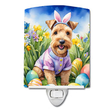 Load image into Gallery viewer, Lakeland Terrier Easter Egg Hunt Ceramic Night Light